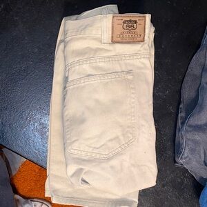 Route 66 Men's Light Tan Relaxed Jeans